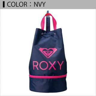 ロキシー(Roxy)のROXY プールバッグ　ネイビー×ピンク(マリン/スイミング)