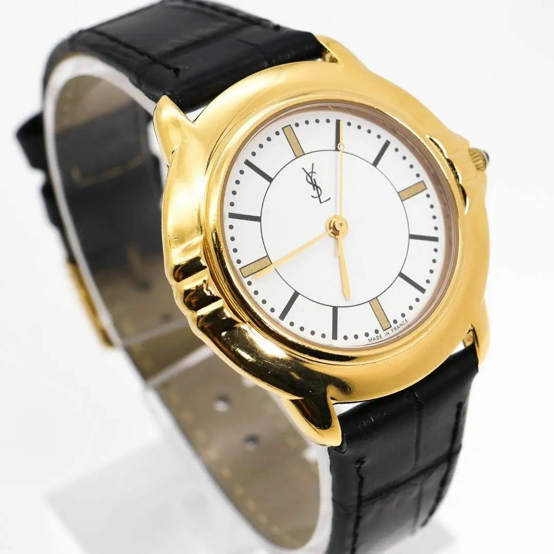 Yves Saint Laurent - 《美品》イヴサンローラン 腕時計 ホワイト