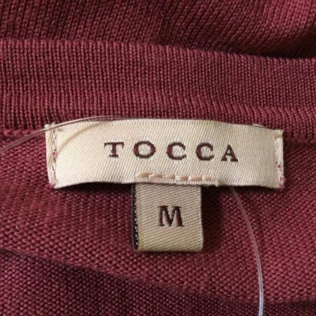 TOCCA(トッカ)のTOCCA(トッカ) カーディガン サイズM レディース美品  - ボルドー 長袖 レディースのトップス(カーディガン)の商品写真