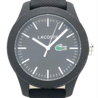 ラコステ(LACOSTE)のLacoste(ラコステ) 腕時計 - LC.79.3.47.2703 ボーイズ 黒(腕時計)