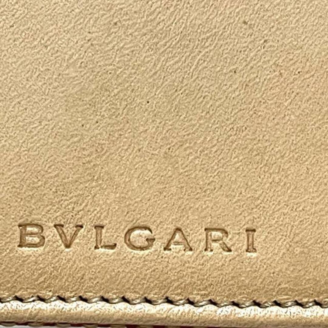 最安挑戦 BVLGARI(ブルガリ) キーケース美品 ブルガリブルガリ レッド×ベージュ 6連フック キャンバス