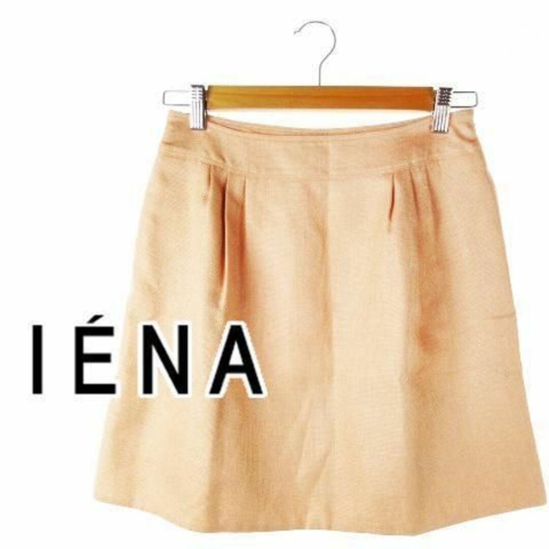 IENA(イエナ)のイエナ リネンライクプリペラタイトスカート 36 ピンク 230501CK5A レディースのスカート(ミニスカート)の商品写真