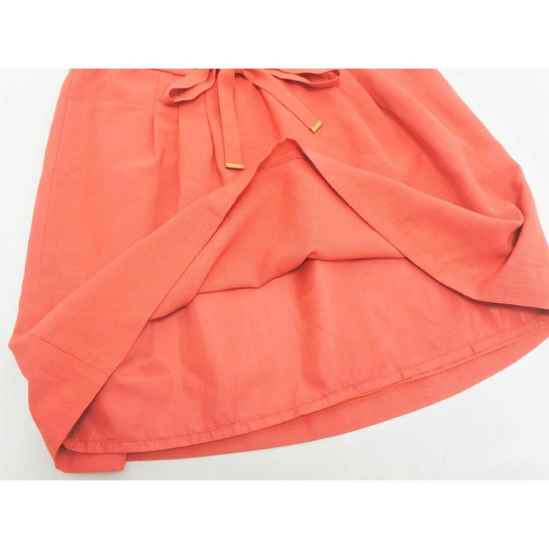 grove(グローブ)のgrove グローブ ウエストリボン付き Aライン 台形 スカート sizeM/赤 ◇■ レディース レディースのスカート(ミニスカート)の商品写真