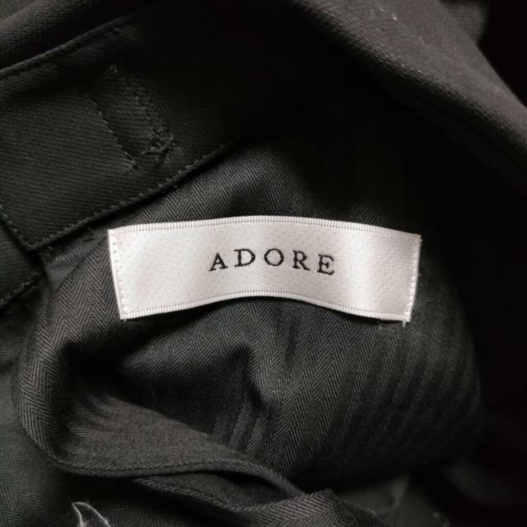 ADORE(アドーア)のADORE(アドーア) 半袖シャツブラウス サイズ38 M レディース - 531-0110453 黒 ダブルクロスコットンシャツブラウス レディースのトップス(シャツ/ブラウス(半袖/袖なし))の商品写真
