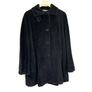 マックスマーラ(Max Mara)のMax Mara(マックスマーラ) コート サイズI38 レディース美品  - 黒 長袖/秋/冬/アルパカ混(その他)