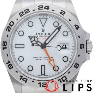 ロレックス(ROLEX)のロレックス エクスプローラー2 現行保証書 Explorer 2 216570(ﾗﾝﾀﾞﾑ) 箱 保証書 SS メンズ時計 ホワイト 仕上げ済 美品 【中古】(その他)