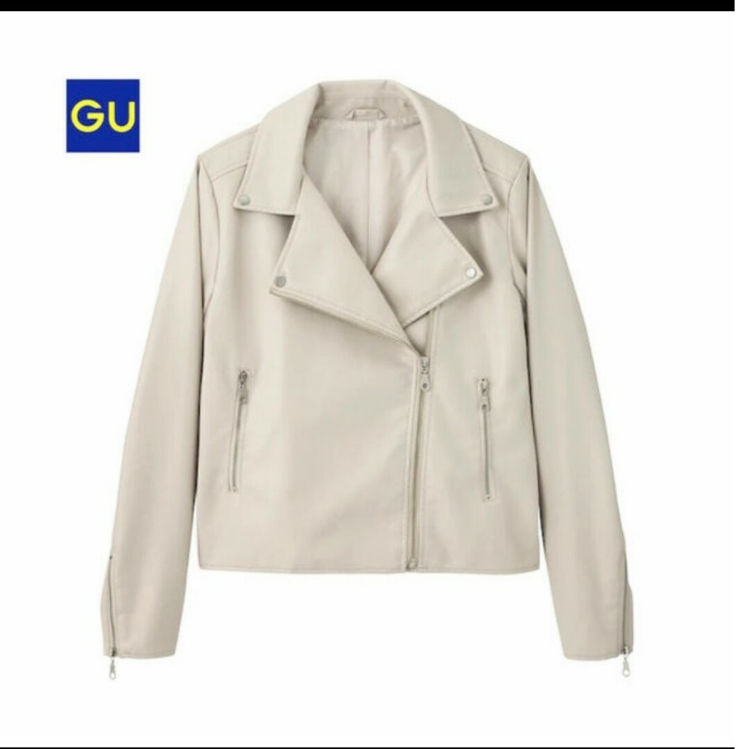 GU(ジーユー)のGU♡フェイクレザーバイカーブルゾン レディースのジャケット/アウター(ライダースジャケット)の商品写真