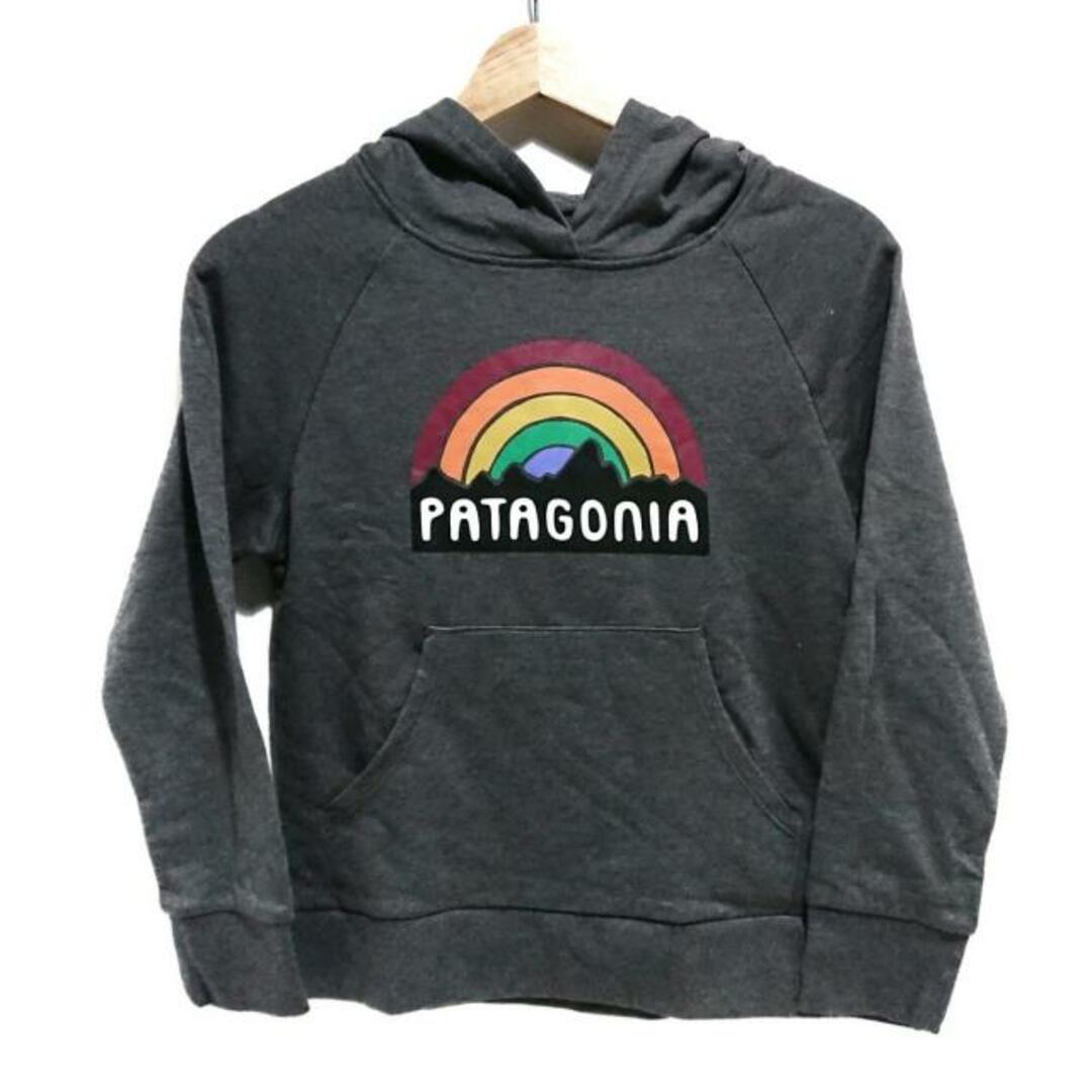 patagonia(パタゴニア)のPatagonia(パタゴニア) パーカー サイズM レディース美品  - ダークグレー×オレンジ×マルチ 長袖/サンプル品 レディースのトップス(パーカー)の商品写真