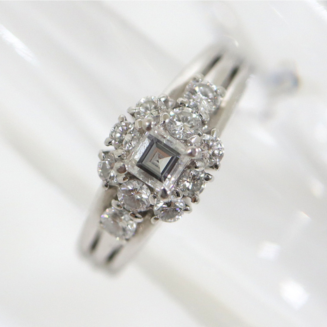 POLA(ポーラ)の【POLA】ポーラ ダイヤリング Pt900 D:0.200ct×0.58ct 10号 総重量6.6g/kt09583tg レディースのアクセサリー(リング(指輪))の商品写真