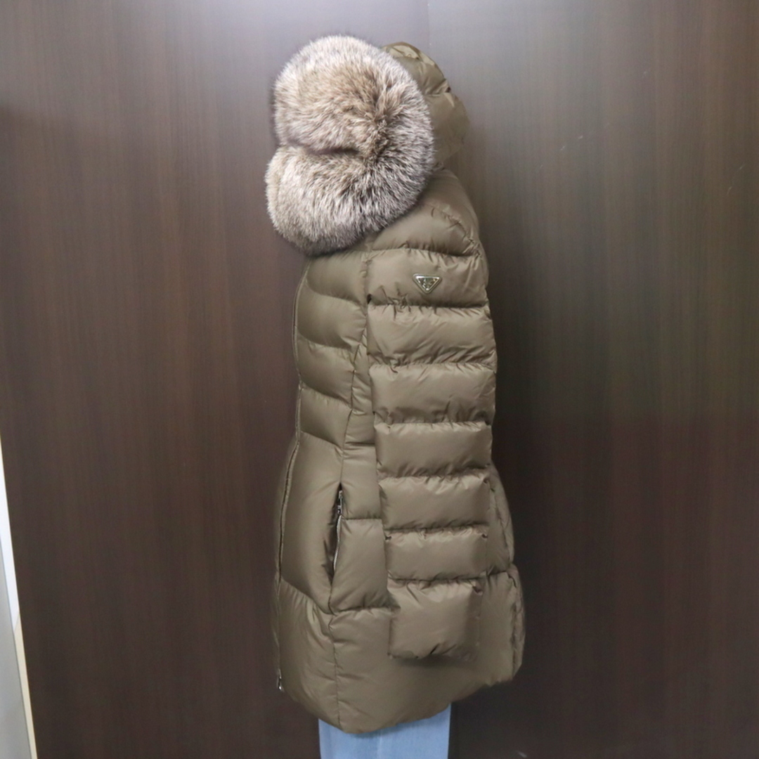 PRADA - 【PRADA】プラダ ブルーフォックスファー ダウンコート PRADA - 【PRADA】プラダ ブルーフォックスファー ダウンコート