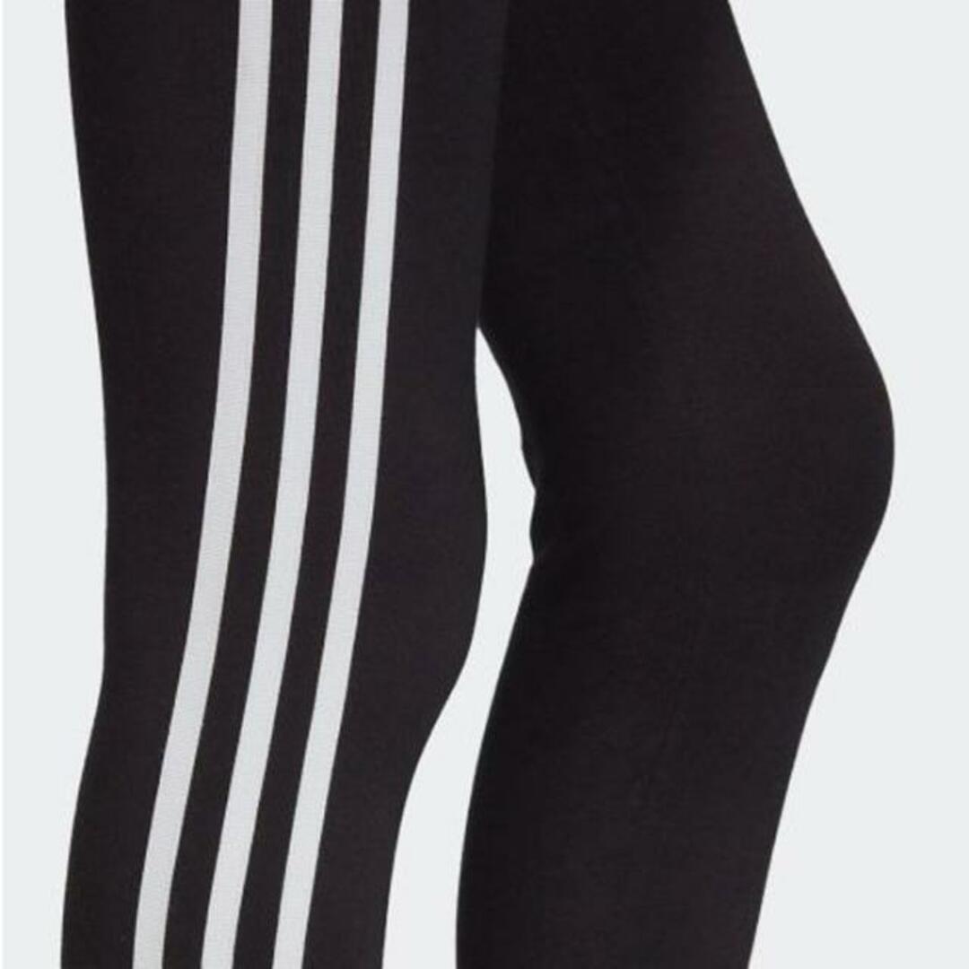 adidas(アディダス)の【メール便】adidas Originals アディダス オリジナルス KIDS 3 Stripes Leggings スリーストライプ レギンス ED7820 ブラック 黒  ブラック キッズ/ベビー/マタニティのキッズ服女の子用(90cm~)(パンツ/スパッツ)の商品写真