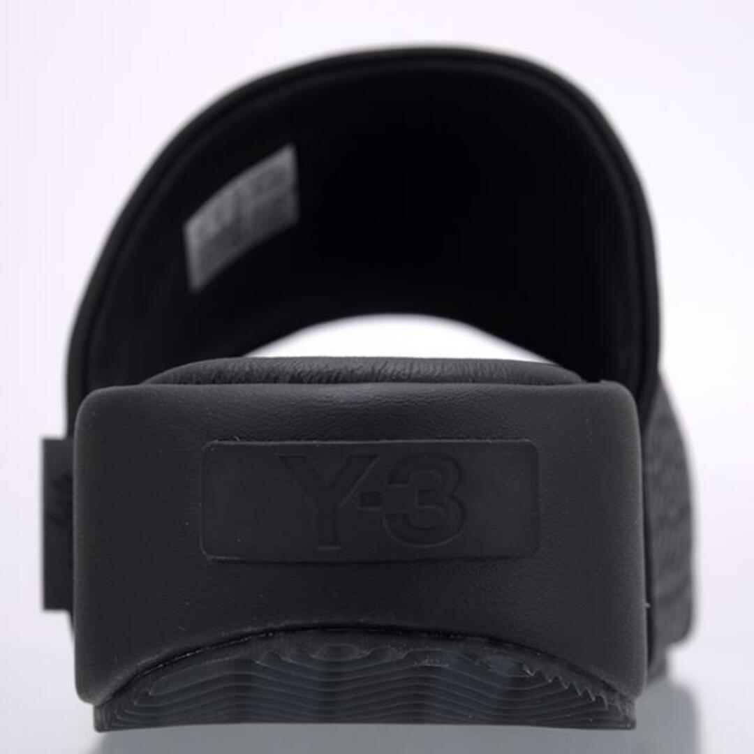 Y-3(ワイスリー)のadidas Y-3 アディダス ワイスリー SLIDE HR1940 / HR1938 Yohji Yamamoto ヨウジヤマモト サンダル ブラック 黒 ホワイト 白 1.ブラック メンズの靴/シューズ(サンダル)の商品写真