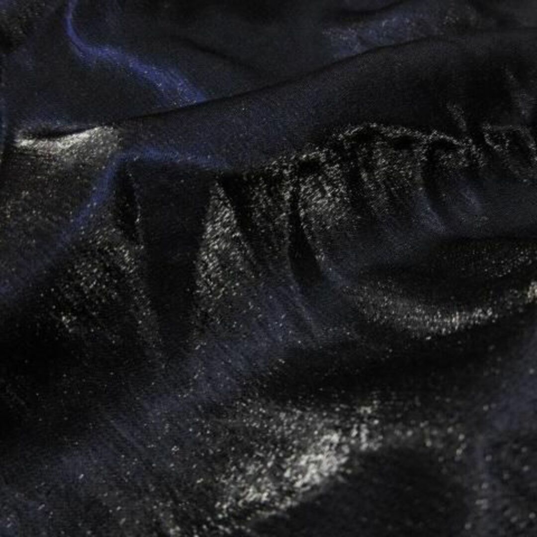ESTNATION(エストネーション)のエストネーションビス ツヤ感厚手フレアスカート 36 紺 230502CK12A レディースのスカート(ミニスカート)の商品写真
