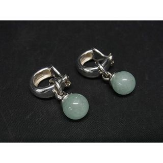 ティファニー(Tiffany & Co.)の■希少■極美品■ TIFFANY＆Co ティファニー SV925 翡翠 天然石 クリップ式 イヤリング アクセサリー レディース シルバー系 AS3786(イヤリング)