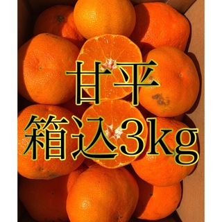 愛媛県産 ミカン 家庭用 甘平 箱込3kg 柑橘 果物みかん(フルーツ)
