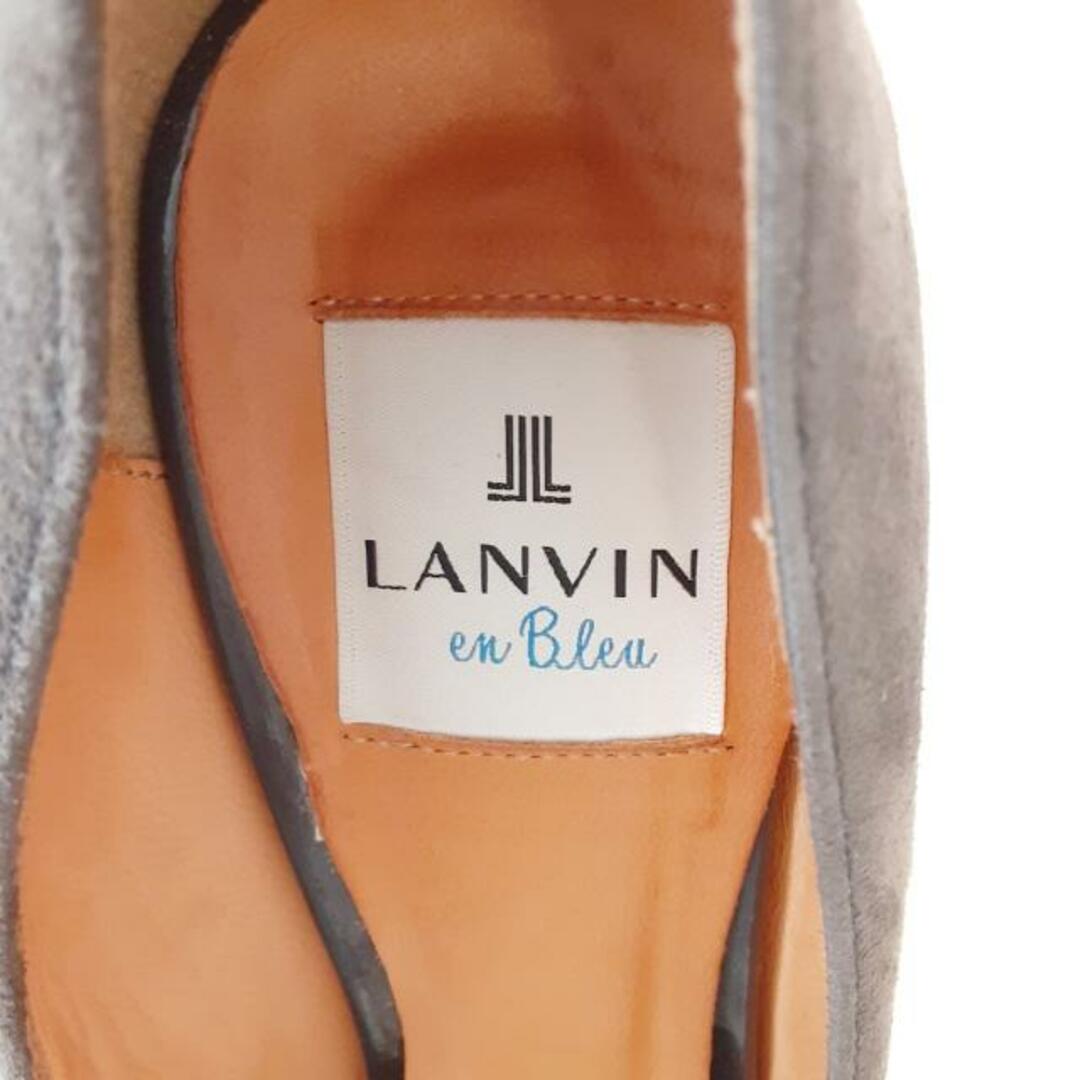 LANVIN en Bleu(ランバンオンブルー)のLANVIN en Bleu(ランバンオンブルー) パンプス 23 レディース - グレー スタッズ スエード レディースの靴/シューズ(ハイヒール/パンプス)の商品写真