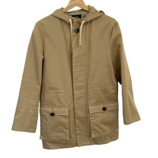 アーペーセー(A.P.C)のA.P.C.(アーペーセー) ブルゾン サイズXS レディース - ベージュ 長袖/一部フェイクスエード/ジップアップ/フード/春/秋(ブルゾン)