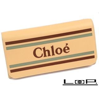 クロエ(Chloe)の▼値下げ▼■新同■　クロエ 二つ折り 長財布 レザー ベージュ 箱 【81354】(財布)