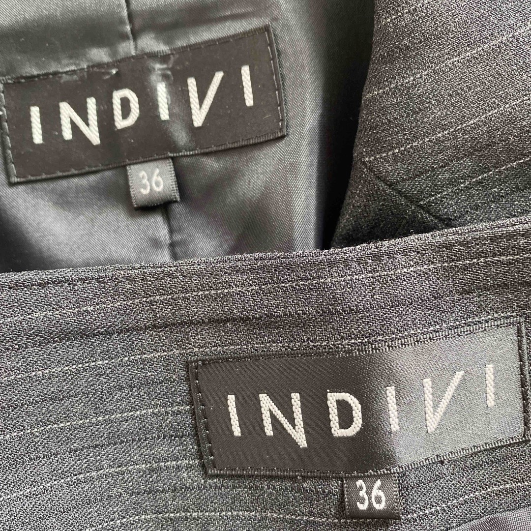 INDIVI - インディヴィ スカートスーツ 36 W62 未使用に近い 春秋 DMW 