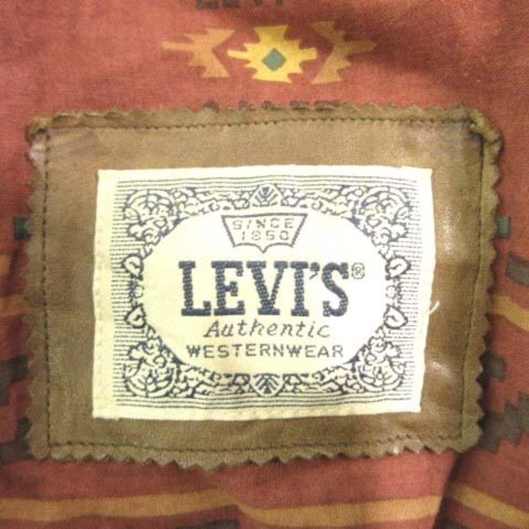 Levi's(リーバイス)のリーバイス 80s ヴィンテージ レザー ジャケット 革ジャン 古着 本革 M メンズのジャケット/アウター(ブルゾン)の商品写真