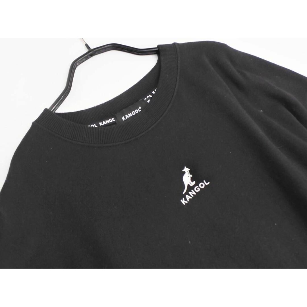 KANGOL(カンゴール)のKANGOL カンゴール フェイクスエード スウェット カットソー sizeXL/黒 ◇■ メンズ メンズのトップス(Tシャツ/カットソー(七分/長袖))の商品写真