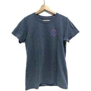 パタゴニア(patagonia)のPatagonia(パタゴニア) 半袖Tシャツ サイズS レディース - ネイビーグレー×ピンク×ブルー クルーネック(Tシャツ(半袖/袖なし))