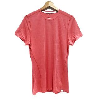 パタゴニア(patagonia)のPatagonia(パタゴニア) 半袖Tシャツ サイズM レディース美品  - ピンク クルーネック(Tシャツ(半袖/袖なし))