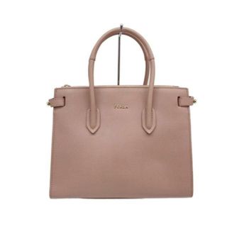 フルラ(Furla)のFURLA(フルラ) ハンドバッグ - ピンク レザー(ハンドバッグ)