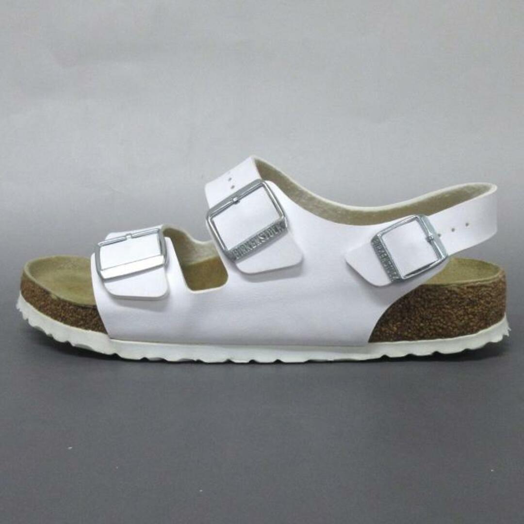 BIRKENSTOCK(ビルケンシュトック)のBIRKEN STOCK(ビルケンシュトック) サンダル 40　260 - アイボリー×ブラウン 化学繊維	 レディースの靴/シューズ(サンダル)の商品写真