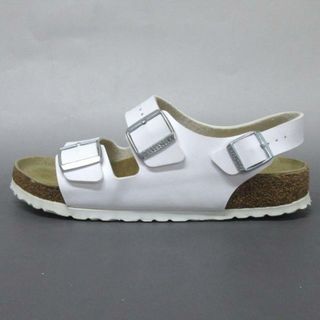 ビルケンシュトック(BIRKENSTOCK)のBIRKEN STOCK(ビルケンシュトック) サンダル 40　260 - アイボリー×ブラウン 化学繊維	(サンダル)