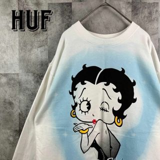 HUF - ハフ HUF 20周年 ハーフジップスウェット トレーナー ブルー系 M