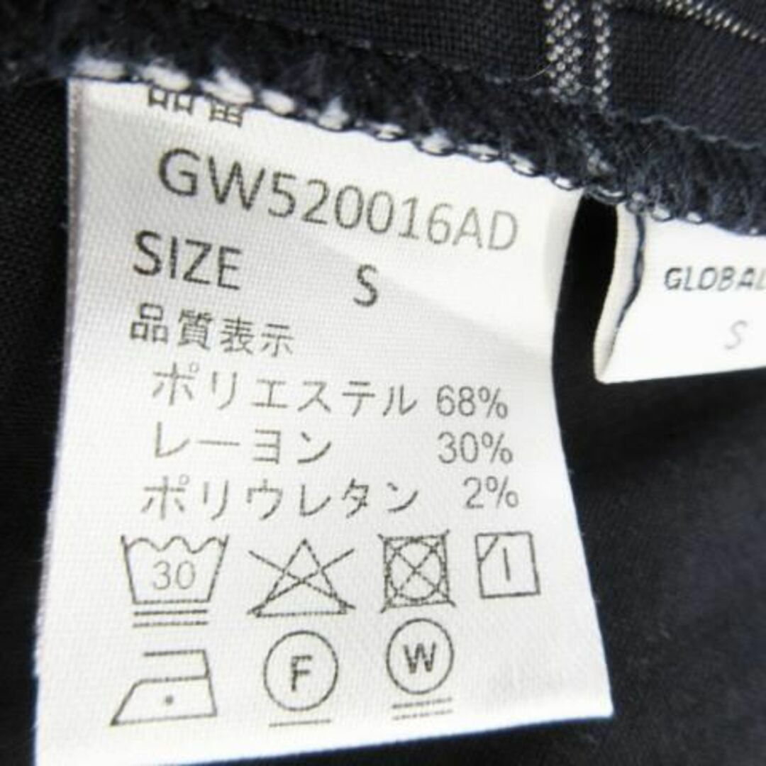 GLOBAL WORK(グローバルワーク)のグローバルワーク テーパードパンツ チェック S 紺 230727AH21A レディースのパンツ(カジュアルパンツ)の商品写真