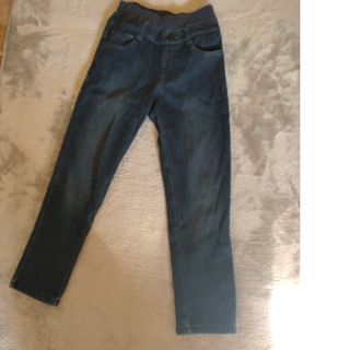 中古美品🌟Navy130裏起毛　デニムズボン(パンツ/スパッツ)