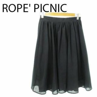 ロペピクニック(Rope' Picnic)のロペピクニック ミモレ丈フレアスカート 36 紺 230727AO21A(その他)