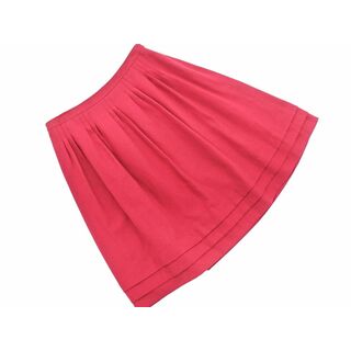 ロペ(ROPE’)のROPE ロペ タック Aライン 台形 スカート size7/赤紫 ◇■ レディース(ミニスカート)
