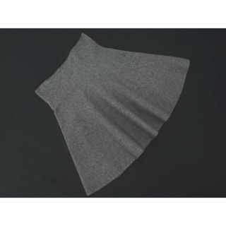 ザラ(ZARA)のZARA ザラ ハイウエスト フレア スカート sizeS/グレー ◇■ レディース(ミニスカート)