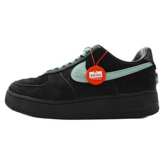 ナイキ(NIKE)のNIKE ナイキ ×TIFFANY&CO AIR FORCE 1 LOW 1837 BLACK ティファニー エアフォース1 ローカットスニーカー ブラック/ブルー US8.5/26.5cm DZ1382-001(スニーカー)