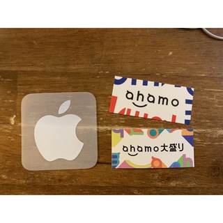アップル(Apple)のahamo  Apple アップル ステッカー　３枚入り(シール)