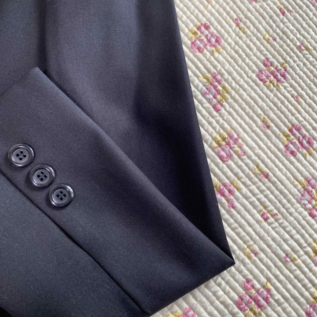 UNTITLED(アンタイトル)のアンタイトル 2ボタン 就活 スカートスーツ 0 W60 黒 面接DMW レディースのフォーマル/ドレス(スーツ)の商品写真