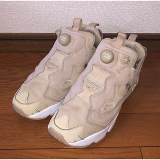 リーボック(Reebok)の25cm 良品 REEBOK INSTA PUMP FURY OG ベージュ 白(スニーカー)