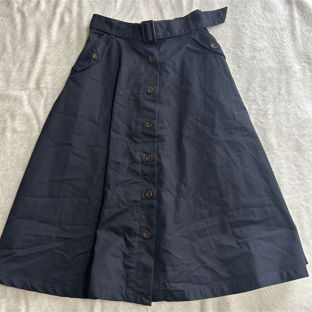 COLZA(コルザ)の最終値下げ コルザ ロングスカート ベルト付き ウエストゴム Aライン Lサイズ レディースのスカート(ロングスカート)の商品写真