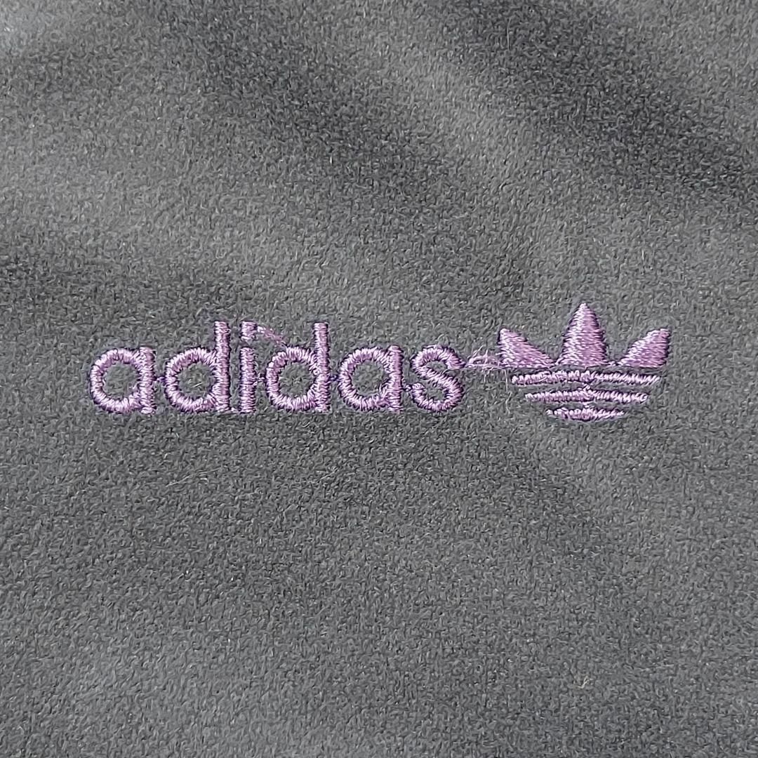 adidas(アディダス)のアディダス 80s ロゴ刺繍 トラックジャケット パープル 紫 ブルー 青 白 メンズのトップス(ジャージ)の商品写真