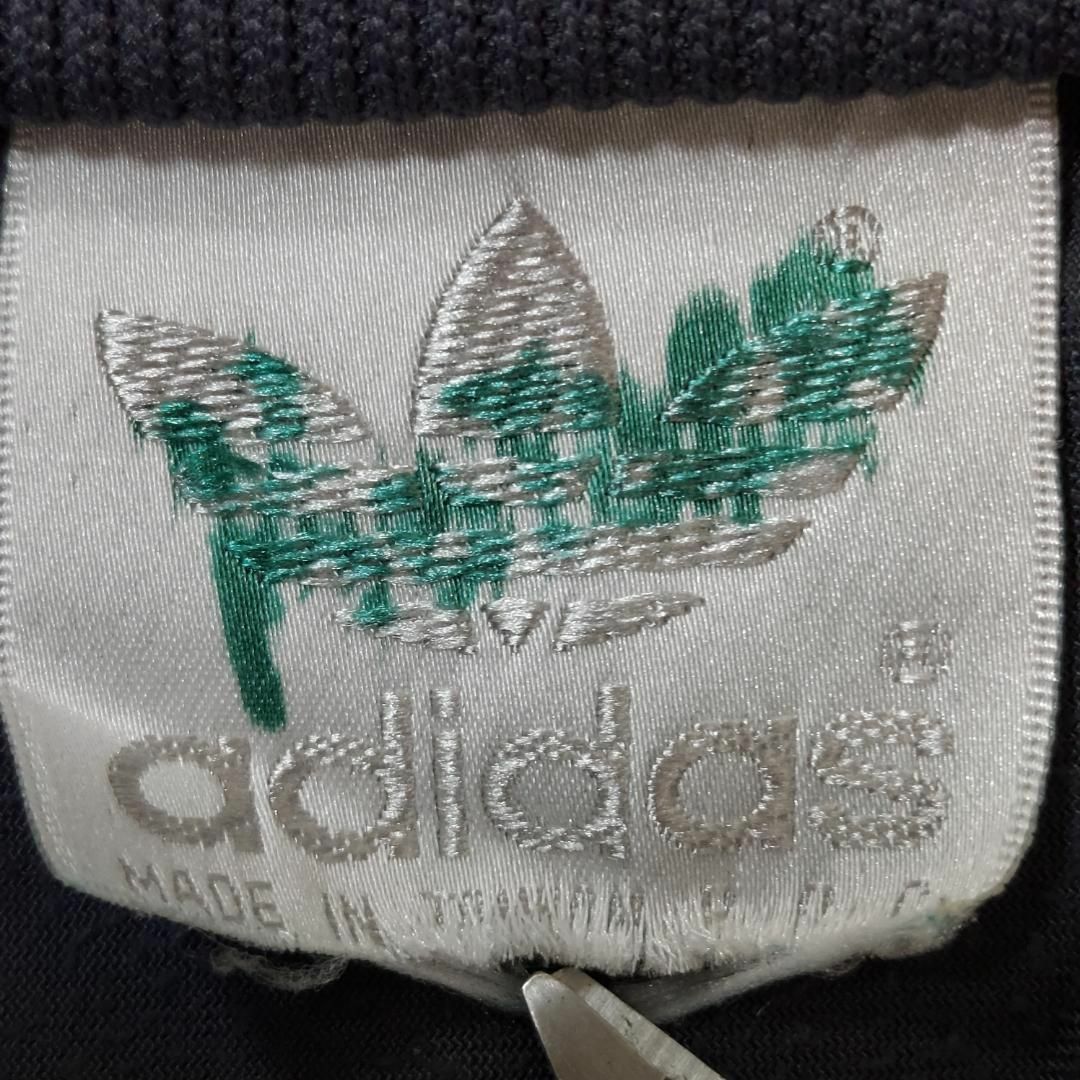 adidas(アディダス)のアディダス 80s ロゴ刺繍 トラックジャケット パープル 紫 ブルー 青 白 メンズのトップス(ジャージ)の商品写真