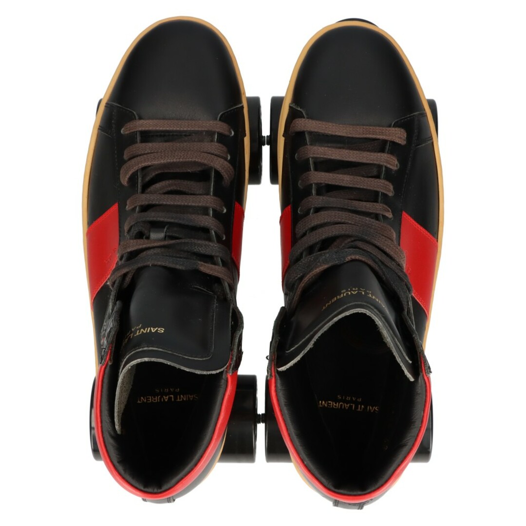 Saint Laurent(サンローラン)のSAINT LAURENT PARIS サンローランパリ 世界100足限定 ROLLER SKATE SNEAKERS ローラースケートシューズ ハイカットスニーカー ブラック/レッド メンズの靴/シューズ(スニーカー)の商品写真