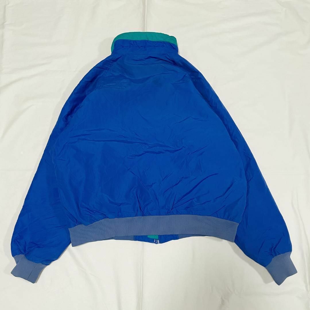 Columbia(コロンビア)のコロンビア 襟高 ナイロンジャケット ブルゾン 90s XL ブルー 青 緑 黒 メンズのジャケット/アウター(ナイロンジャケット)の商品写真