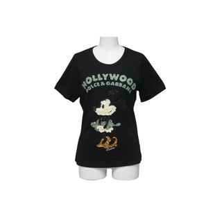 ドルチェアンドガッバーナ(DOLCE&GABBANA)のDOLCE&GABBANA ドルチェアンドガッバーナ 半袖Ｔシャツ ミッキー スパンコール ブラック 美品 中古 60329(Tシャツ(半袖/袖なし))