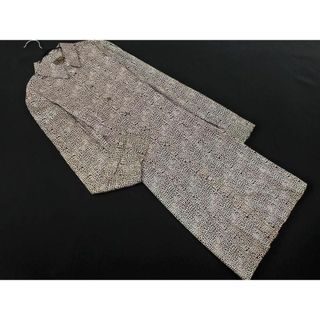 カルバンクライン(Calvin Klein)のCalvin Klein カルバンクライン シルク混 サテン 総柄 シャツ ワンピース size4/黒 ◇■ レディース(ひざ丈ワンピース)