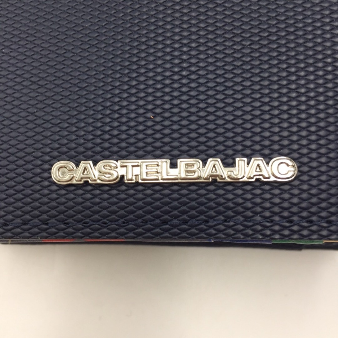 CASTELBAJAC(カステルバジャック)のCASTELBAJAC カステルバジャック 二つ折り財布 紺色 美品 メンズのファッション小物(折り財布)の商品写真