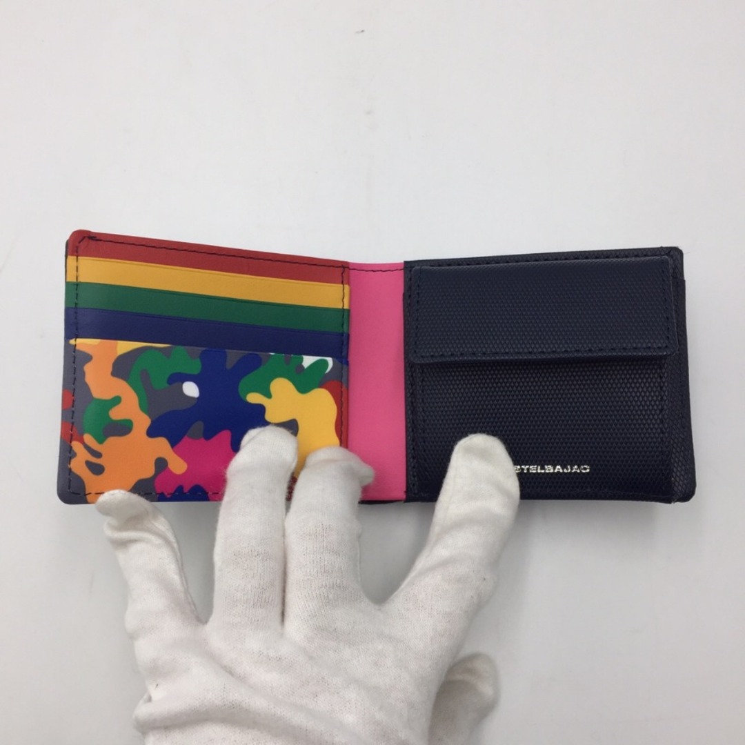 CASTELBAJAC(カステルバジャック)のCASTELBAJAC カステルバジャック 二つ折り財布 紺色 美品 メンズのファッション小物(折り財布)の商品写真