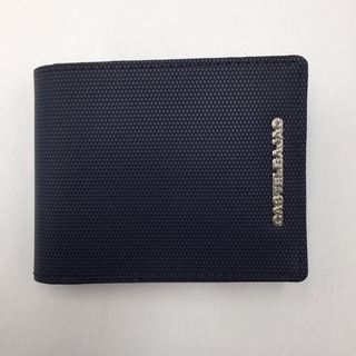 カステルバジャック(CASTELBAJAC)のCASTELBAJAC カステルバジャック 二つ折り財布 紺色 美品(折り財布)